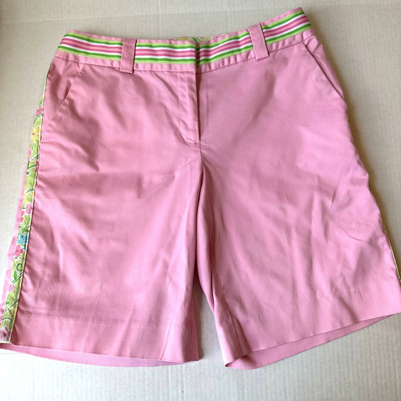 Lilly Pulitzer‎ Pink Bermuda Shorts Size 4 - Picture 1 of 10